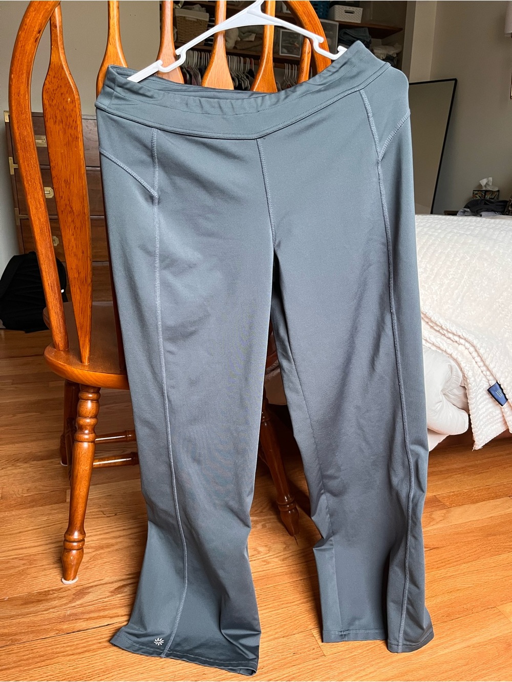 Athleta Slate Gray wide leg leggings